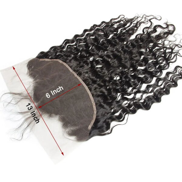 Wholesale Bulk Sale Manufacturer High Quality 13*6 Two Part HD Lace Human Hair Closure Frontal Wigs Spring Curl Transparent Natural Black Hair Lace Frontal Wig For Women - Image 2