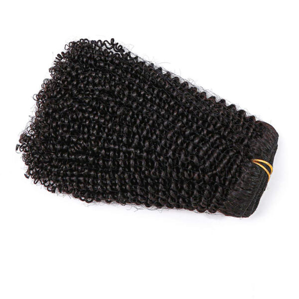 Hair Extensions Wholesale Bulk Sale Factory High Quality Clip in Hair Double Drawn 100% Remy Virgin Human Nature Black Spring Curly Hair - Image 2