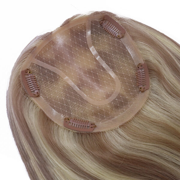 Hair Handmade Wholesale Bulk Sale Factory High Quality Topper Hair Double Drawn 100% Remy Virgin Human Brown and Blond Highlight Straight Hair - Image 4