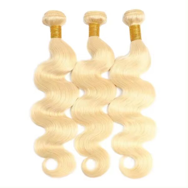 Hair Extensions Wholesale Bulk Sale Factory High Quality invisible cuticle aligned Hair Bundles Double Drawn 100% Remy Virgin Human  Golden Highlight Body Wave Hair