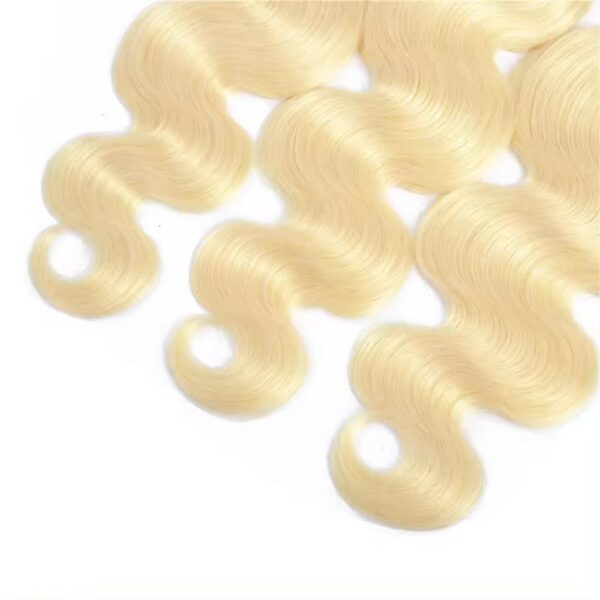 Hair Extensions Wholesale Bulk Sale Factory High Quality invisible cuticle aligned Hair Bundles Double Drawn 100% Remy Virgin Human  Golden Highlight Body Wave Hair - Image 5