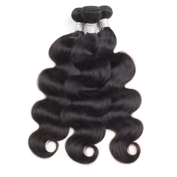 Hair Extensions Wholesale Bulk Sale Factory High Quality invisible cuticle aligned Hair Bundles Double Drawn 100% Remy Virgin Human Nature Black Body Wave Hair - Imagen 5