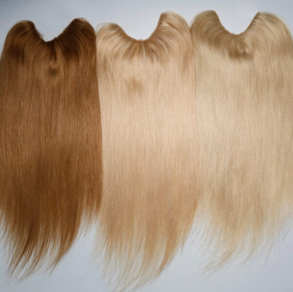 U-shaped Clip in Hair Extensions Wholesale Bulk Sale Factory High Quality Brown Golden and Light Blonde Long Straight Human Hair Extensions - Image 2