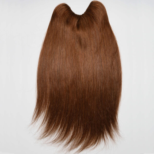 U-shaped Clip in Hair Extensions Wholesale Bulk Sale Factory High Quality Brown Long Straight Human Hair Extensions - Image 2