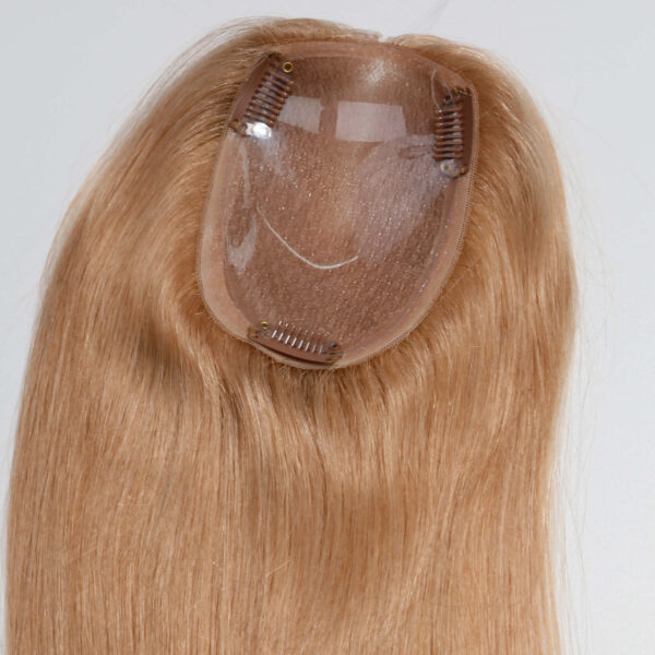 Human Hair Toppers Wholesale Bulk Sale Factory High Quality Human Straight Blonde Hair Clip in Hair Pieces - Image 3