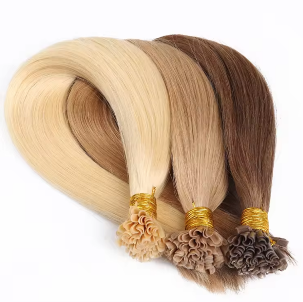 Human Hair U Tip Wholesale Bulk Sale Factory High Quality Human Straight Blonde Hair Clip in Hair Pieces