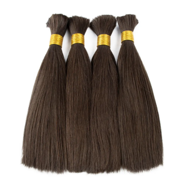 Bulk Hair Extensions Wholesale price factory Straight Hair Bundles All Natural Virgin Hair Cheap Price Quality Top New Extension genius weft Human Hair