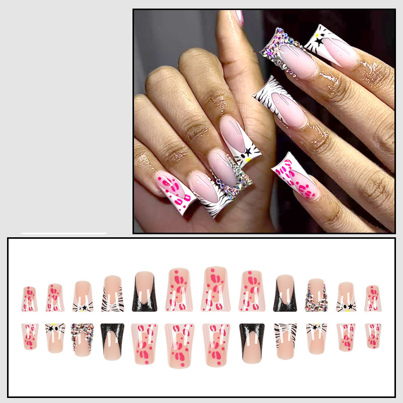 Wholesale Custom Press on Nails Square Mechanical Nail the Dackbill Medium - Image 2