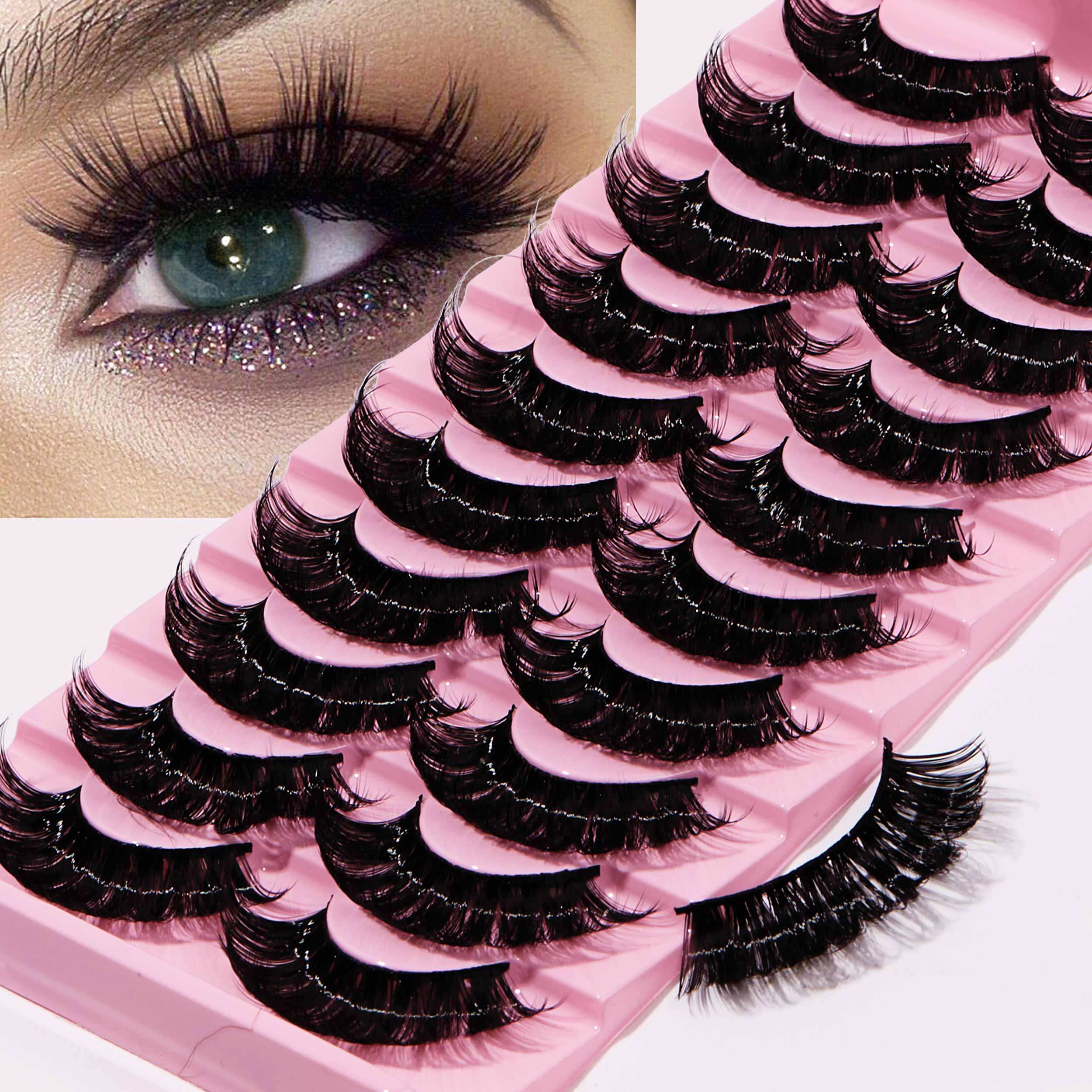 Costomized Wholesale Synthetic Hair Popular Natural Long False Eyelashes 3D Super Lashes