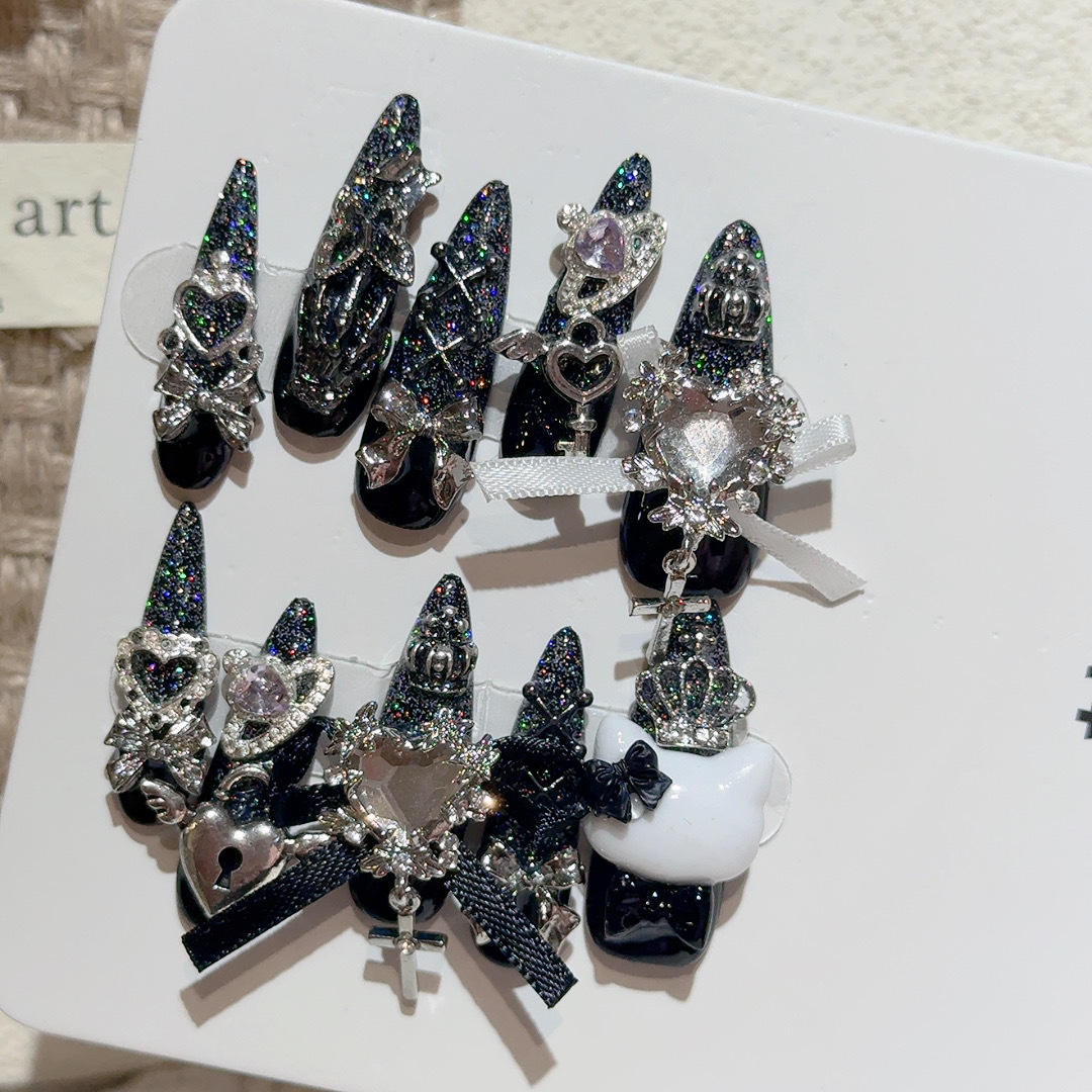 Wholesale Custom Press on Nails Stiletto Handmade Nail Y2K Style - Image 5