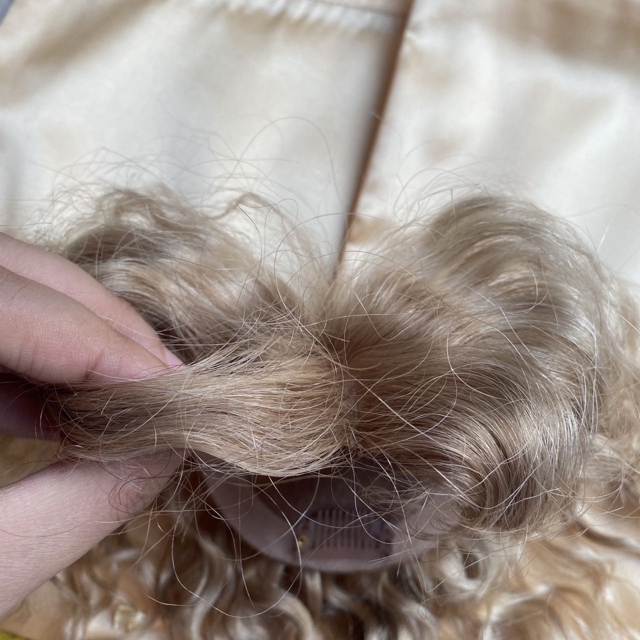 Costomized Wholesale Bulk Sale Factory High Quality Human Hair 7×11 Mono Topper Deep Curly - Image 3