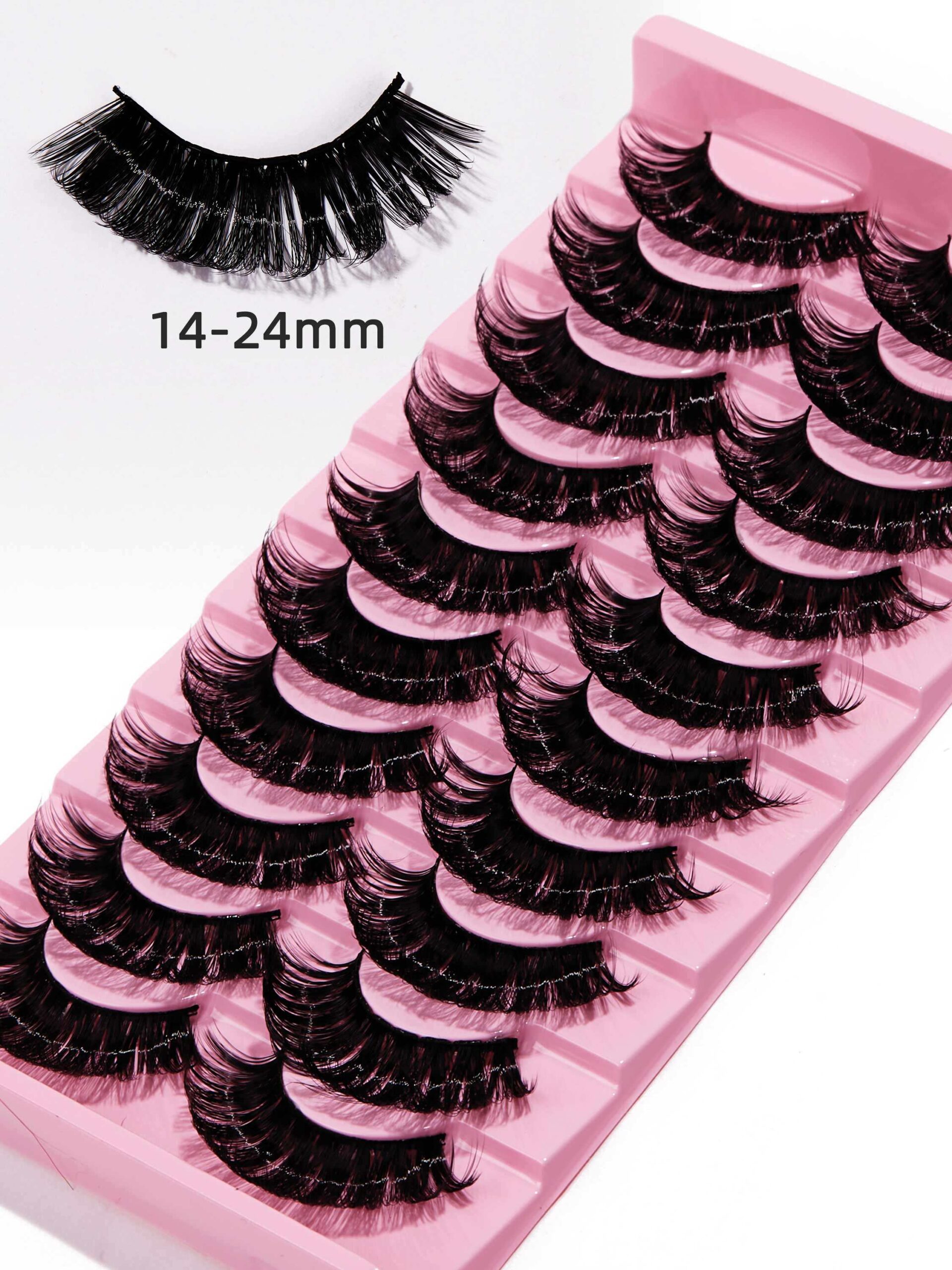 Costomized Wholesale Synthetic Hair Popular Natural Long False Eyelashes 3D Super Lashes - Image 2