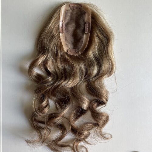 114 Customized Human Hair Mono Topper Bulk Sale 8×13 Mono Topper Body Wave
