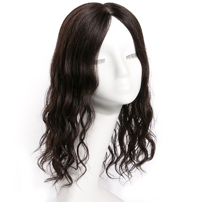 Costmmized Wholesale Bulk Sale Human Hair Topper 10×12 Silk Base Topper Supplier Body Wave - Image 2