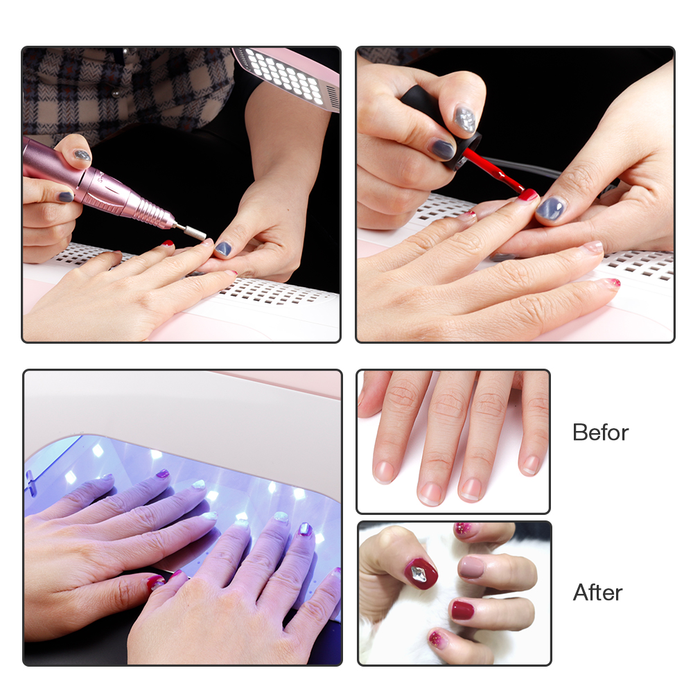 High Quality Electric Nail Drill Dust Collector with Nail Drill UV Led Lamp Dust Suction Collector - Image 2