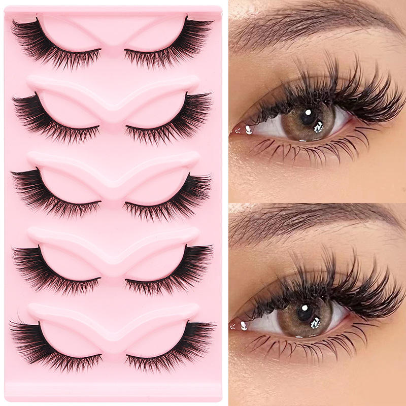 Customized Full Strip Cat Eye Lashes Wholesale False Eyelashes - Image 2