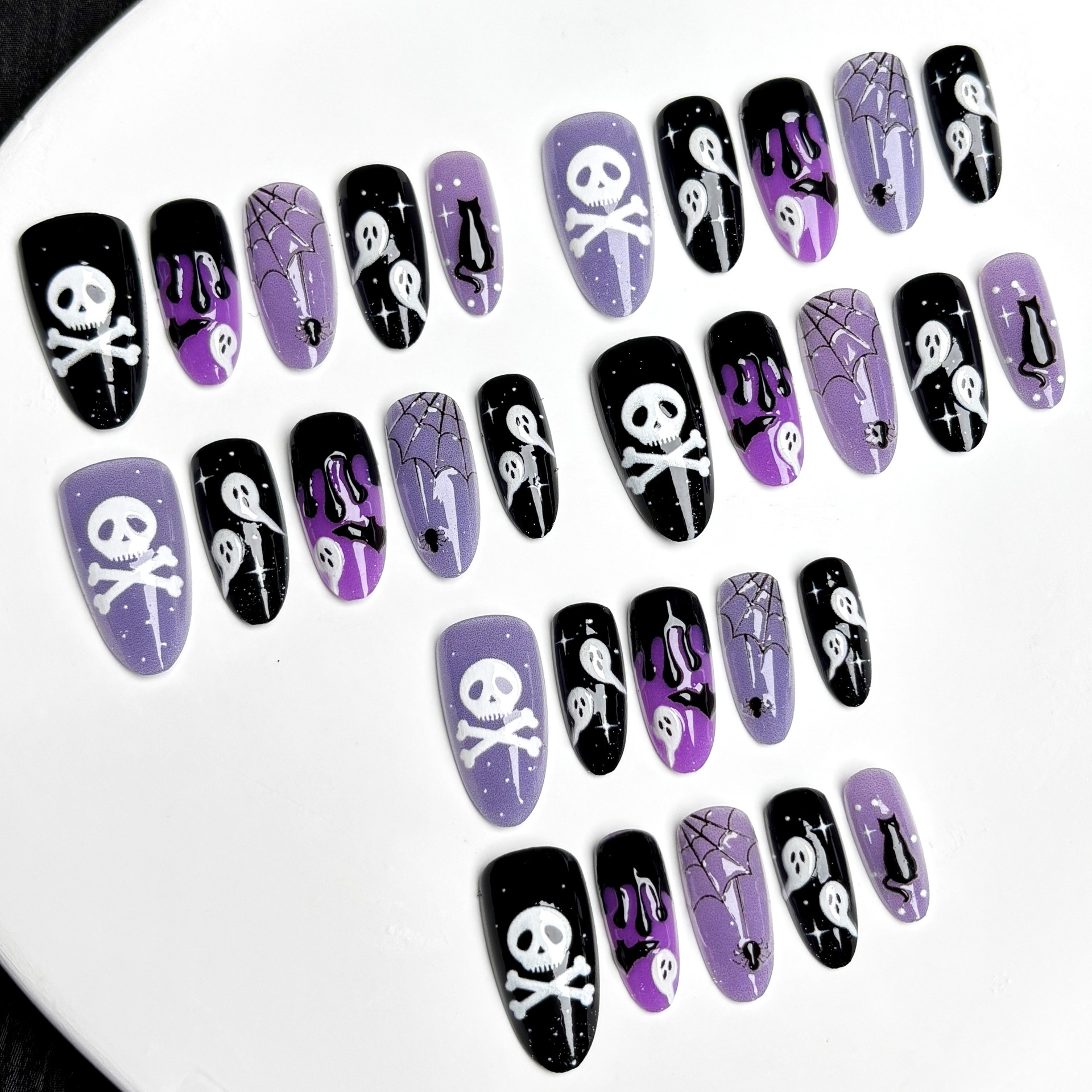Wholesale Custom Press on Nails Almond Mechanical Nail Exquiste Cartoon Style - Image 3