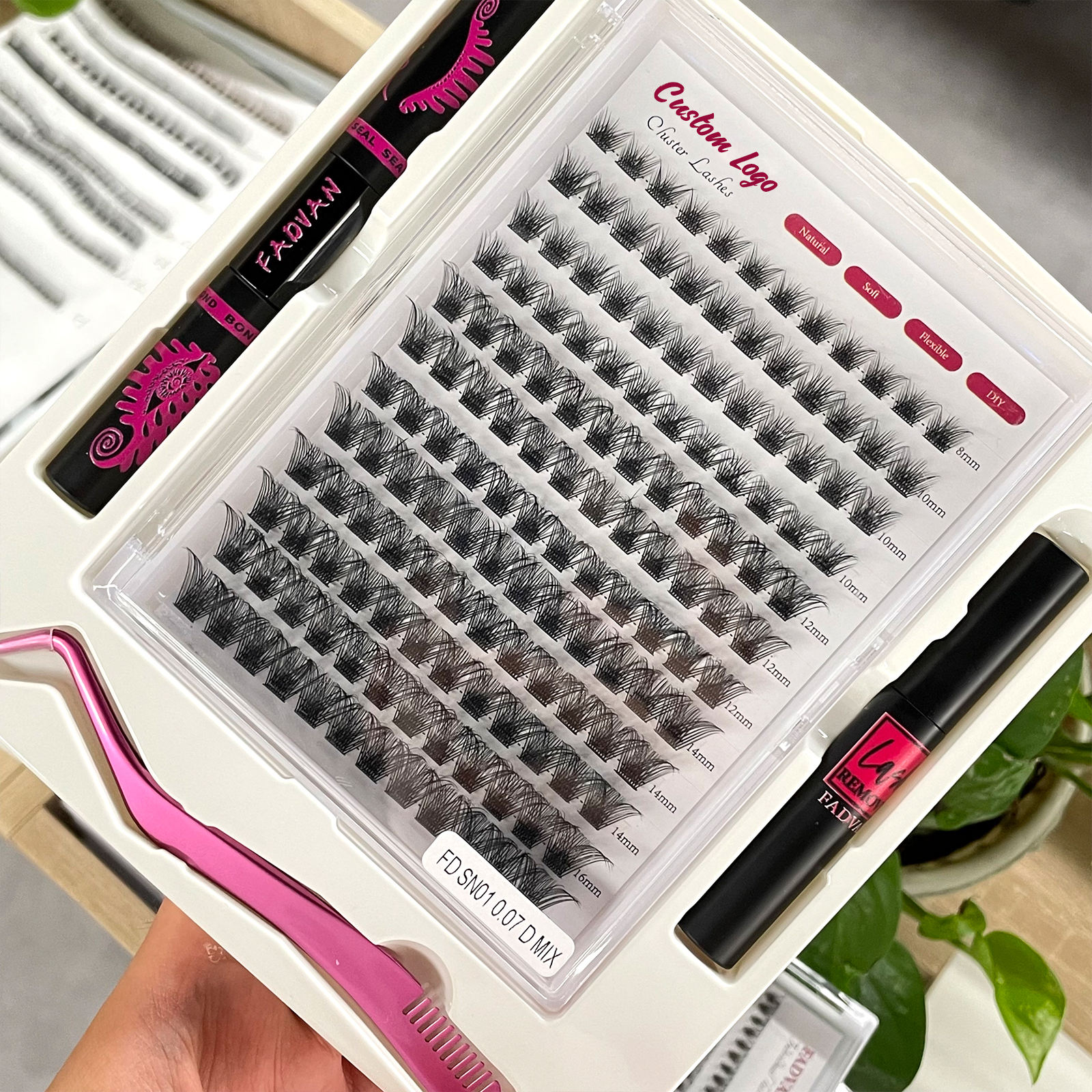 Wholesale Individual Lash Clusters Eyelash Professional Diy Lash Extension Pre-Cut Segment Cluster Lashes - Image 3