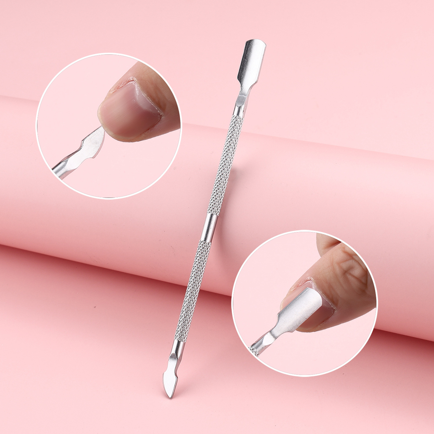 High Quality Stainless Steel Nail Pruning Implement Personal Care Nail Clippers ,Double Ended Nail Cuticle Pusher - Image 4