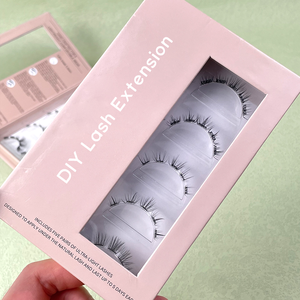 High Quality Winged Silk Cluster Diy Eyelash Extensions Cat Eyes Diy Silk Soft Press on Lash Cluster - Image 2