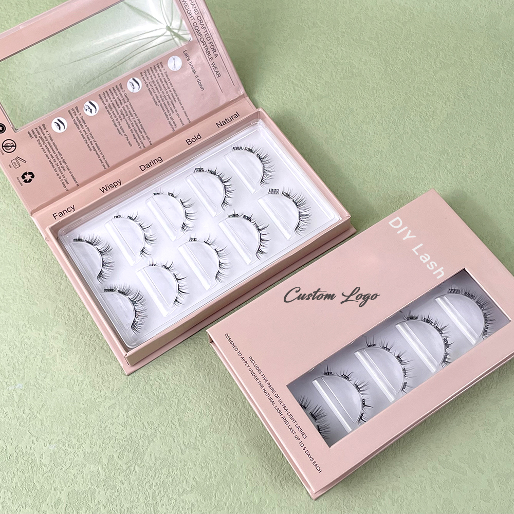 High Quality Winged Silk Cluster Diy Eyelash Extensions Cat Eyes Diy Silk Soft Press on Lash Cluster - Image 4