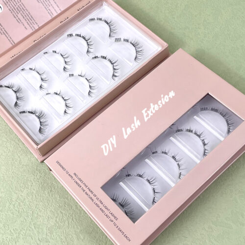 High Quality Winged Silk Cluster Diy Eyelash Extensions Cat Eyes Diy Silk Soft Press on Lash Cluster