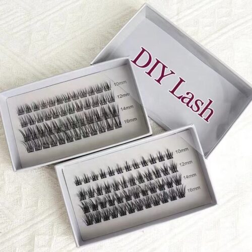 Customized Segmented Eyelashes Cluster Mixed Sizes 8-16mm Diy Lash Extensions Private Label Cluster Lash