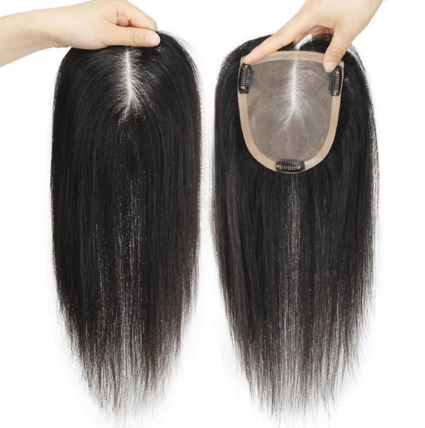 Costomized Wholesale Bulk Sale Factory High Quality Human Hair 10×12 Mono Topper Straight