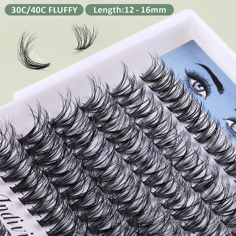 Wholesale Lashes Cluster Lash Cluster Kit Custom Logo Natural Soft Lashes Clusters Supplier - Image 4