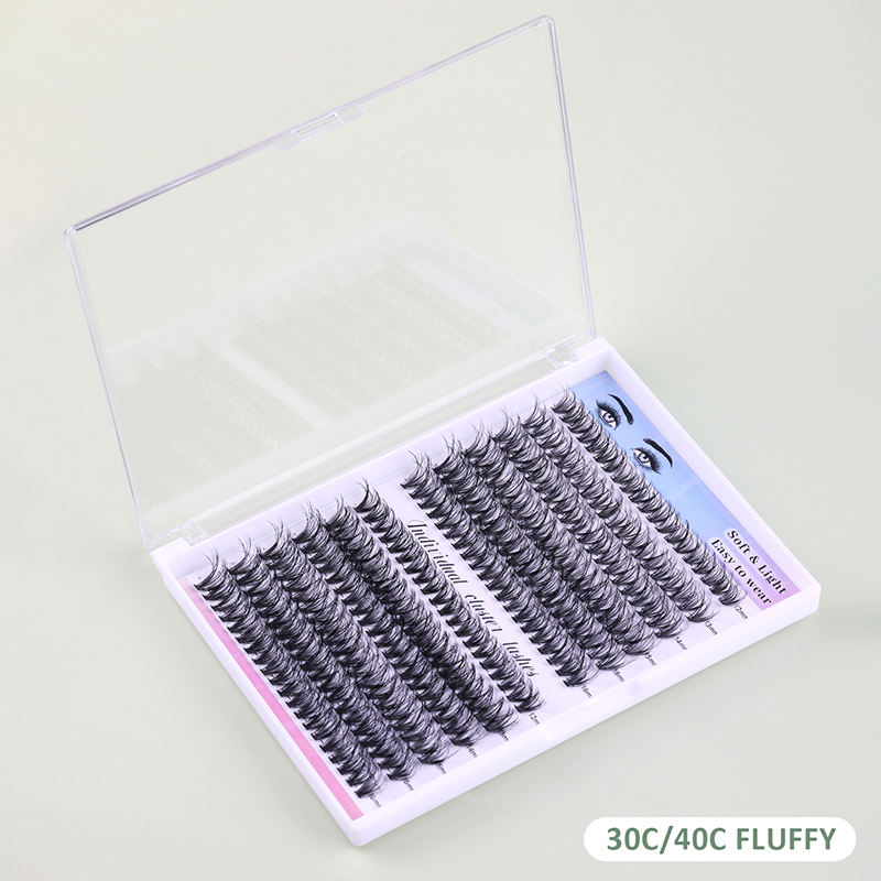 Wholesale Lashes Cluster Lash Cluster Kit Custom Logo Natural Soft Lashes Clusters Supplier - Image 3