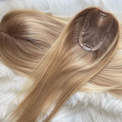 56 Costomized Wholesale Virgin Human Hair Topper 7×11 Mono Topper Straight