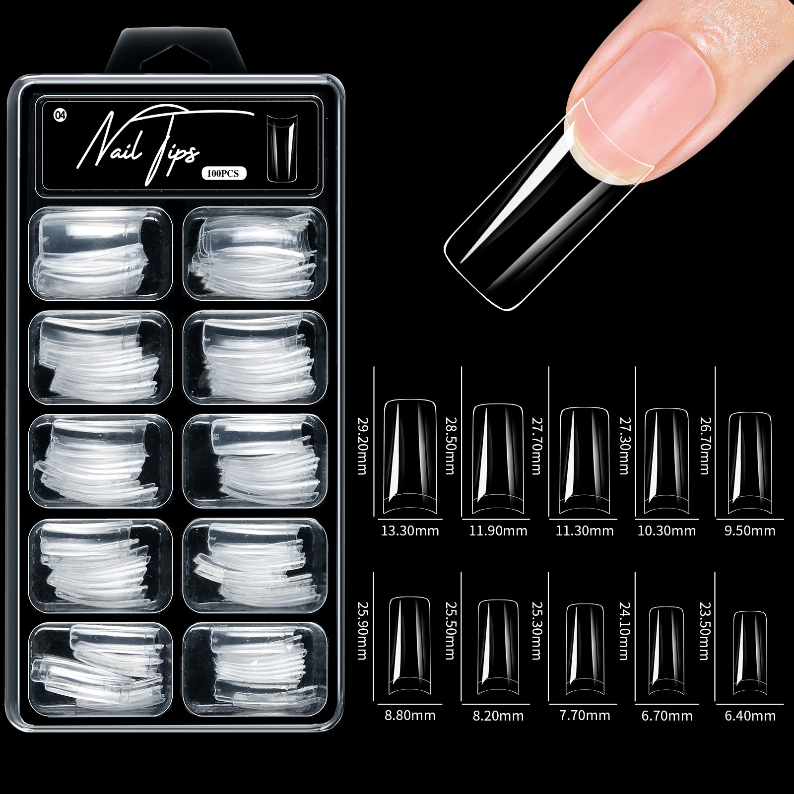 Wholesale Matte Press on Nails Tips Set, Full/Half Cover for Natural & Party Styles - Image 3