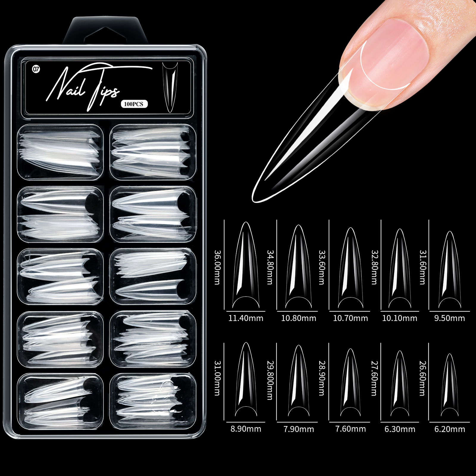 Wholesale Matte Press on Nails Tips Set, Full/Half Cover for Natural & Party Styles - Image 2