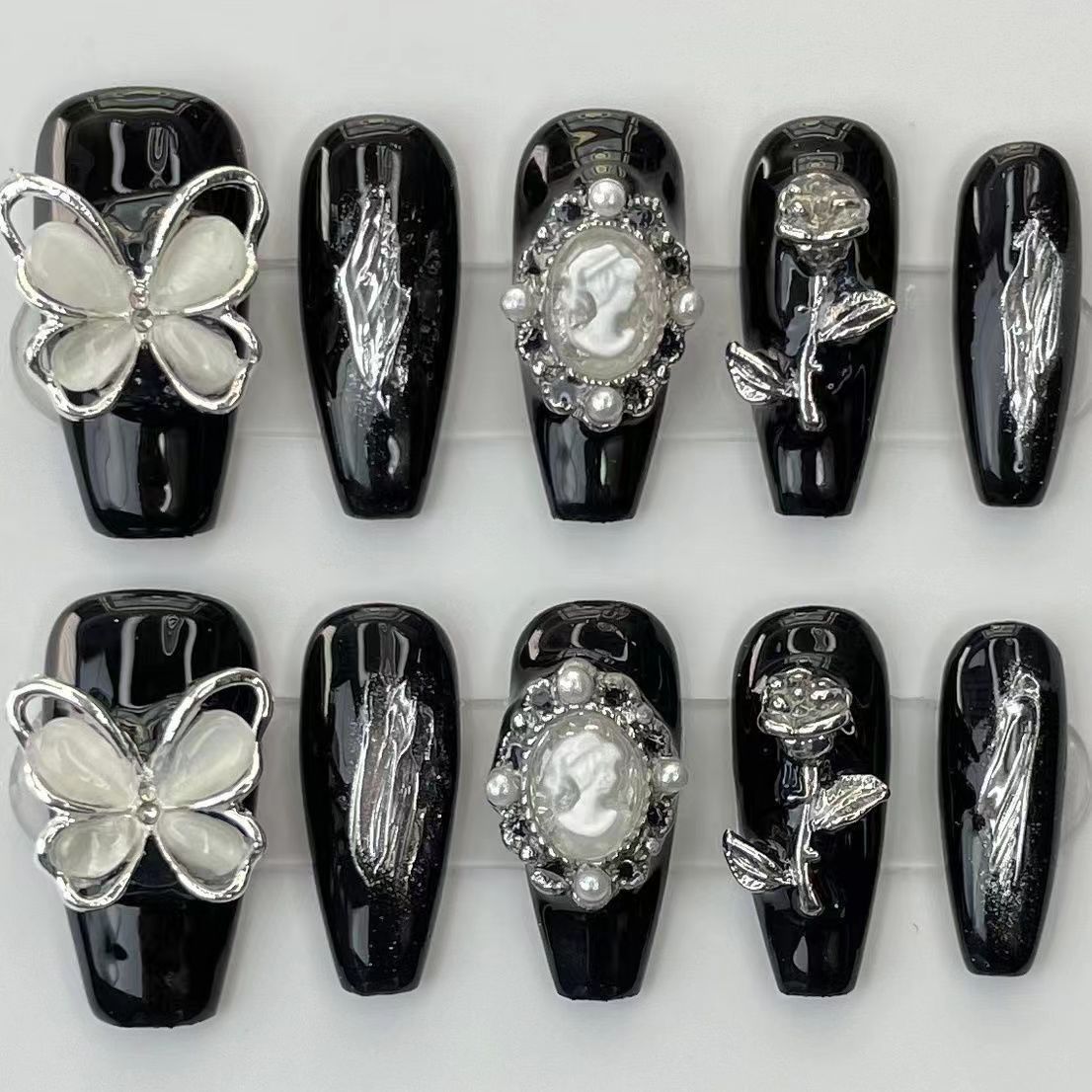 Wholesale Custom Press on Nails Medium Square Handmade Nail - Image 5