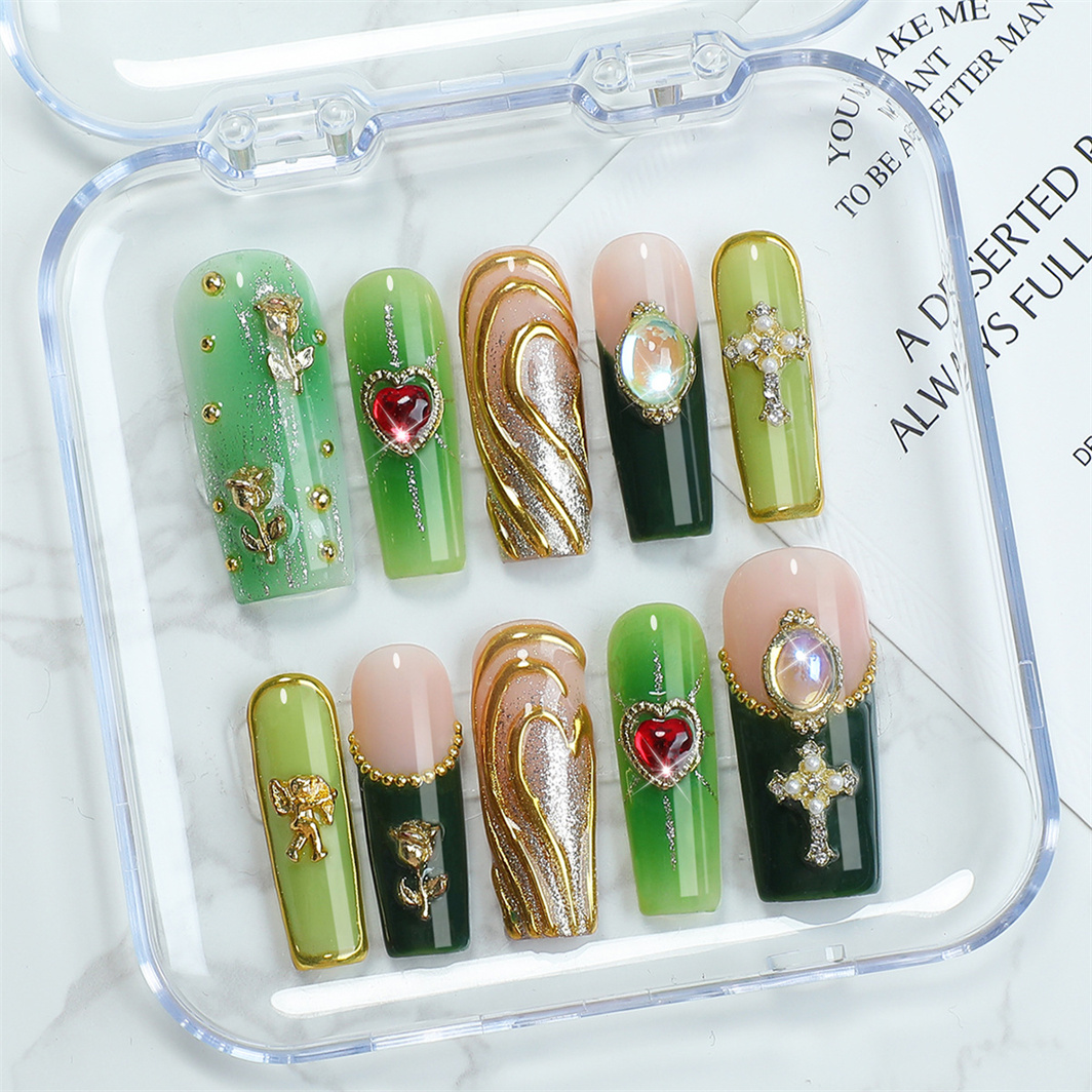 Wholesale Custom Press on Nails Long Square Handmade Nail - Image 2