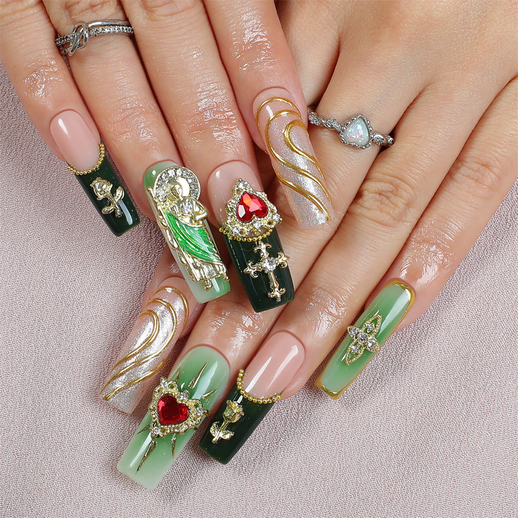 Wholesale Custom Press on Nails Long Square Handmade Nail - Image 3