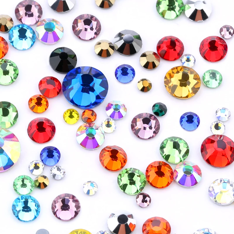 High-Quality Glass Crystals Nail Rhinestones Diverse Mixed Sized Glass Rhinestones - Image 2
