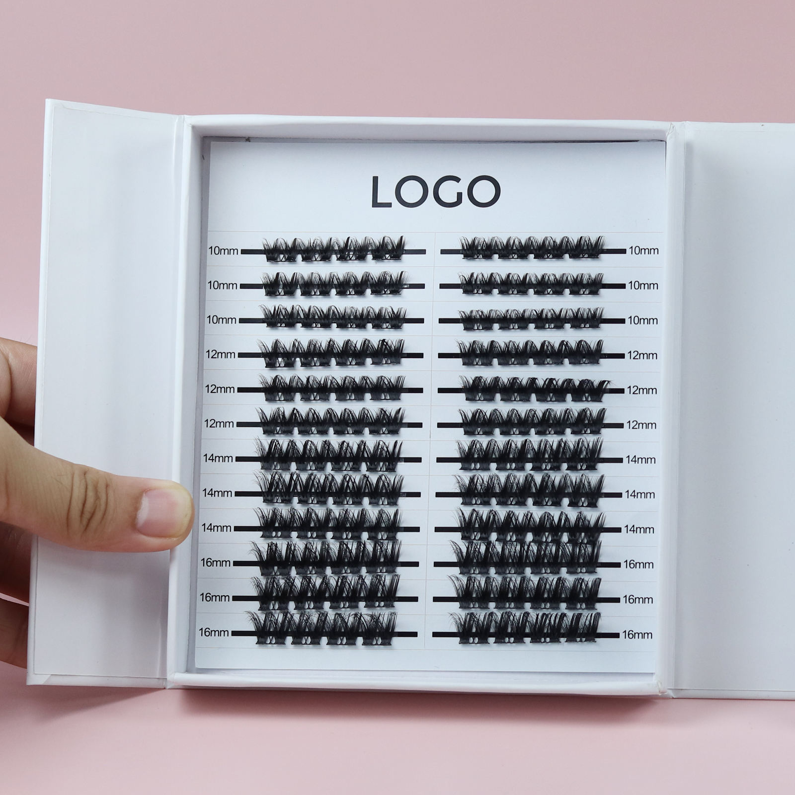 Wholesale Individual Lash Clusters Natual Precut Segmented Eyelash Clusters - Image 2