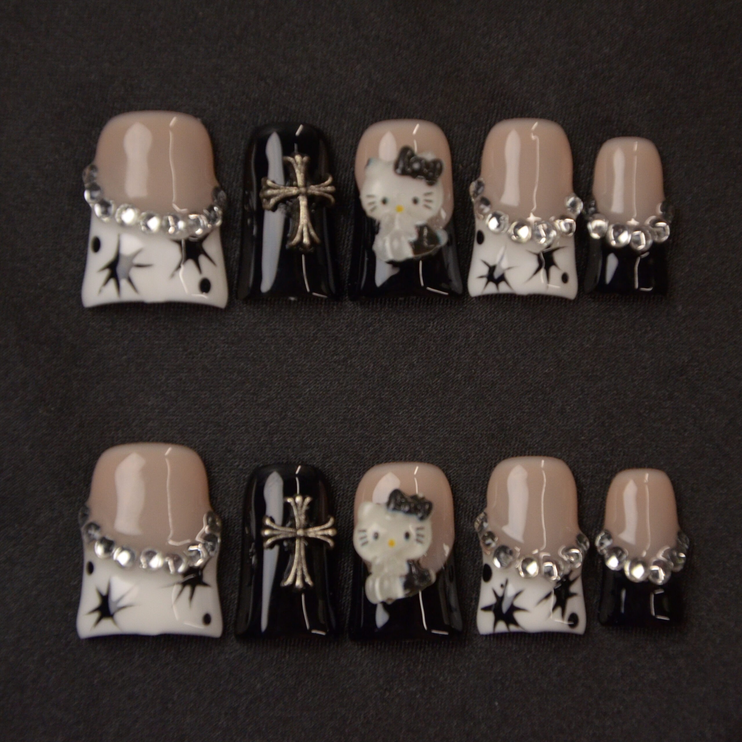 Wholesale Custom Press on Nails Square Handmade Nail the Dackbill Medium - Image 3