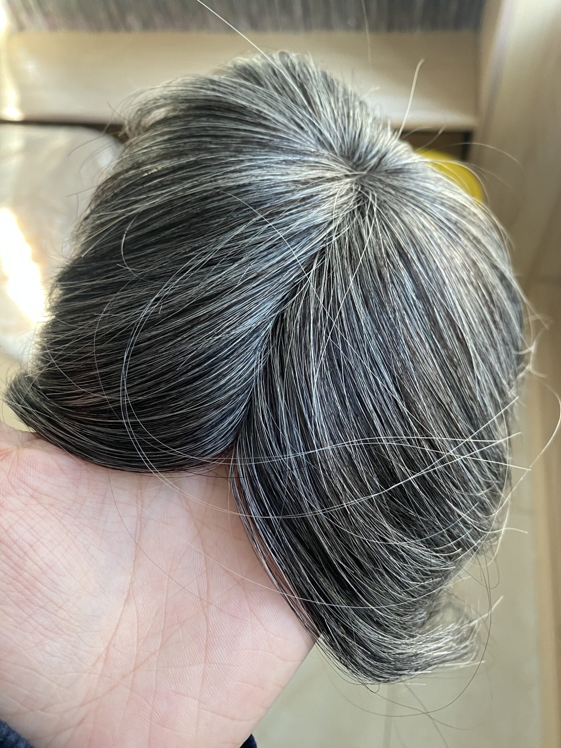 Costomized Wholesale Bulk Sale Factory High Quality Human Hair 9×14 Mono Topper Straight - Image 2