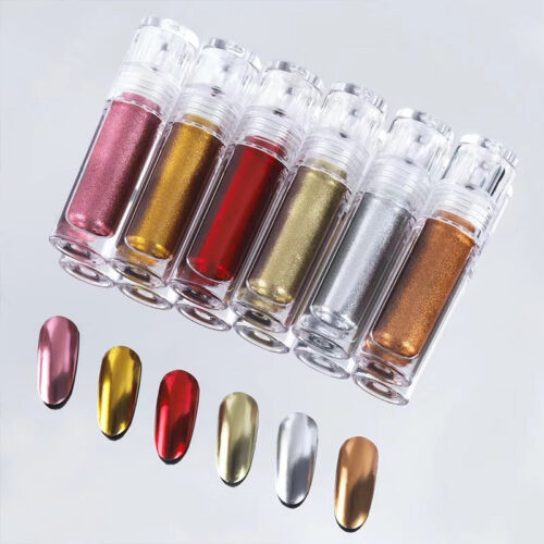 76 Nail Powder Shimmer Nail Liquid Chrome Mirror Powder for Nail Gel