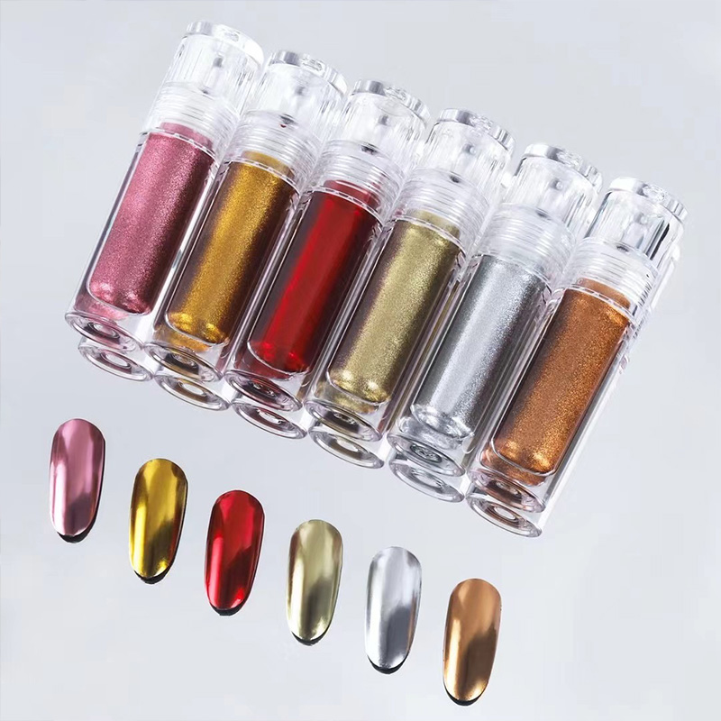Nail Powder Shimmer Nail Liquid Chrome Mirror Powder for Nail Gel