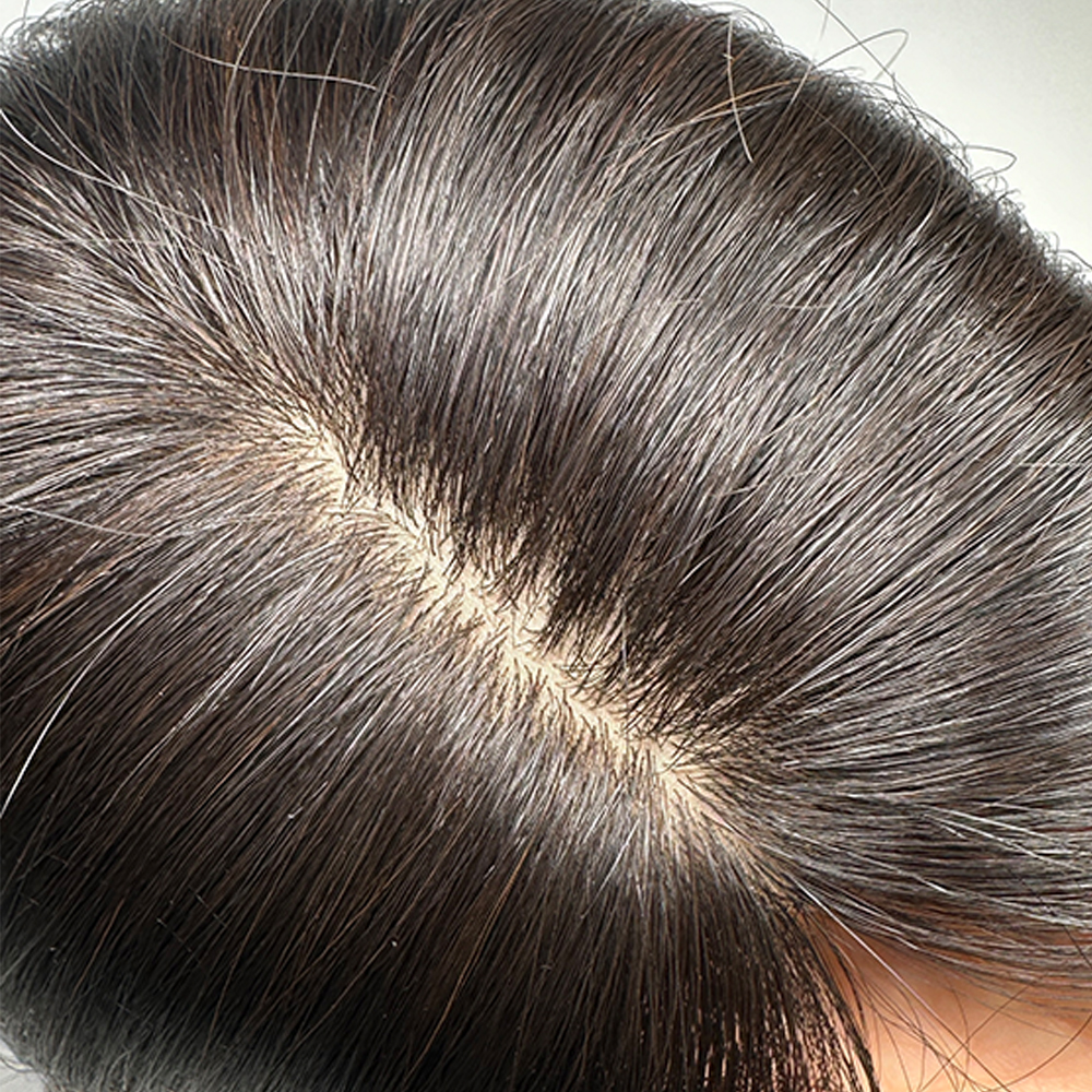 Costomized Wholesale Bulk Sale Factory High Quality Human Hair 9×14 Silk Base Topper Straight - Image 3