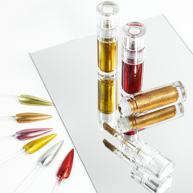Nail Powder Shimmer Nail Liquid Chrome Mirror Powder for Nail Gel - Image 3