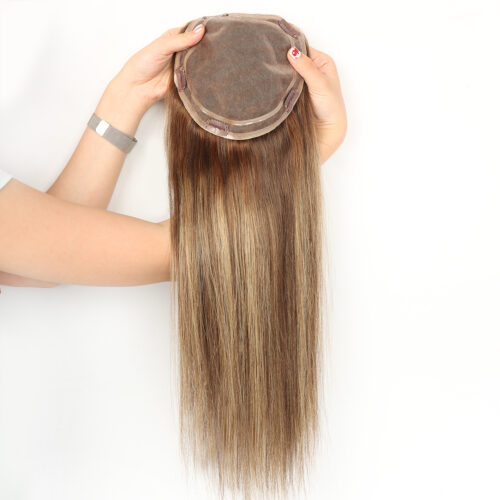 88 Customized 100% Human Virgin Hair 14×16 Mono Topper Wholesale Straight