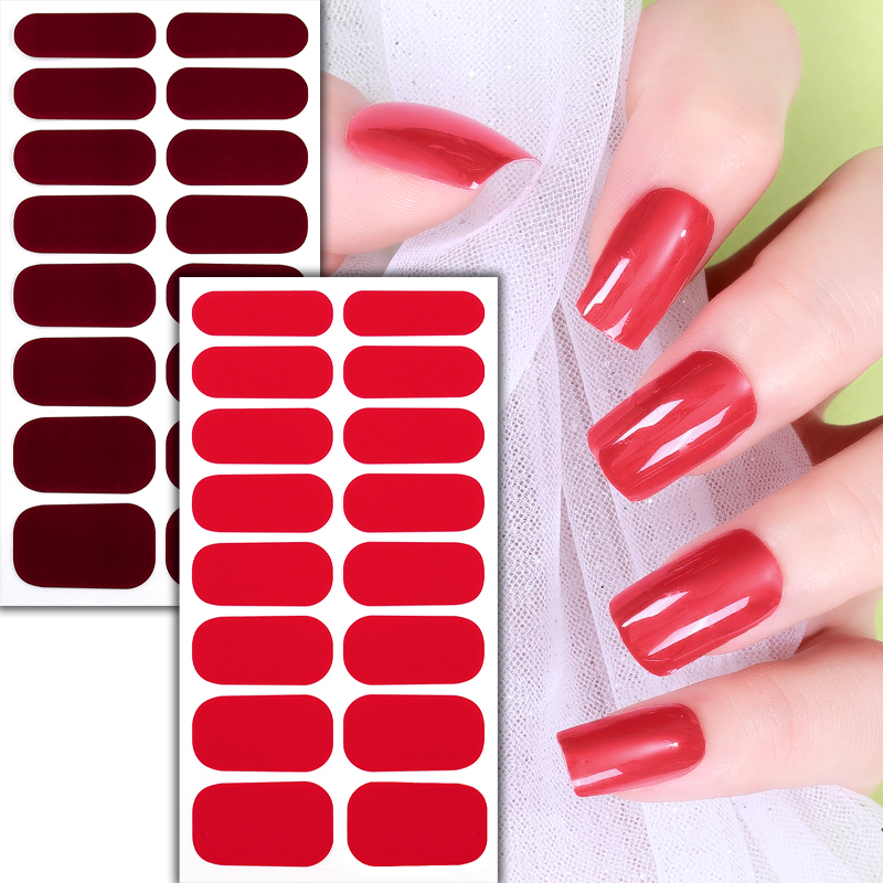 Hot Nail Full Sticker Cover Wraps Thin Self-adhesive Nail Stickers for Nail Wraps - Image 3