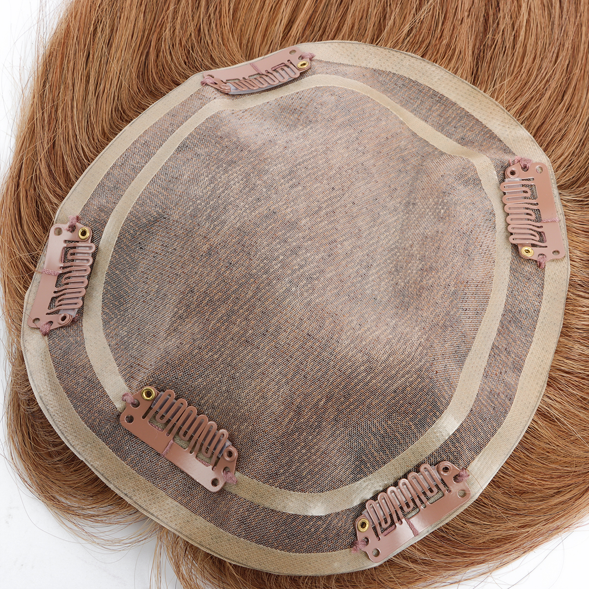 Customized 100% Human Virgin Hair 14×16 Mono Topper Wholesale Straight - Image 2