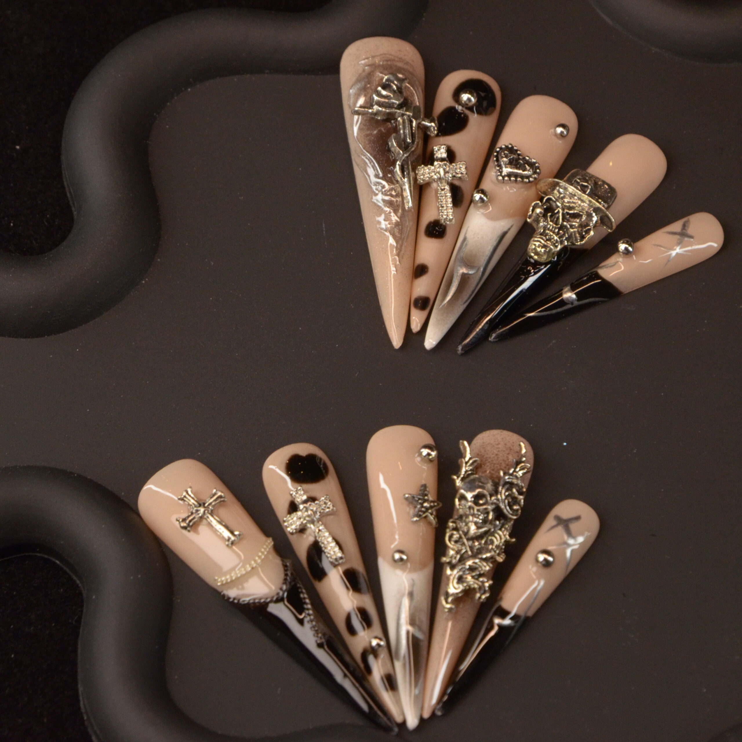 Wholesale Custom Press on Nails Long Stiletto Handmade Nail