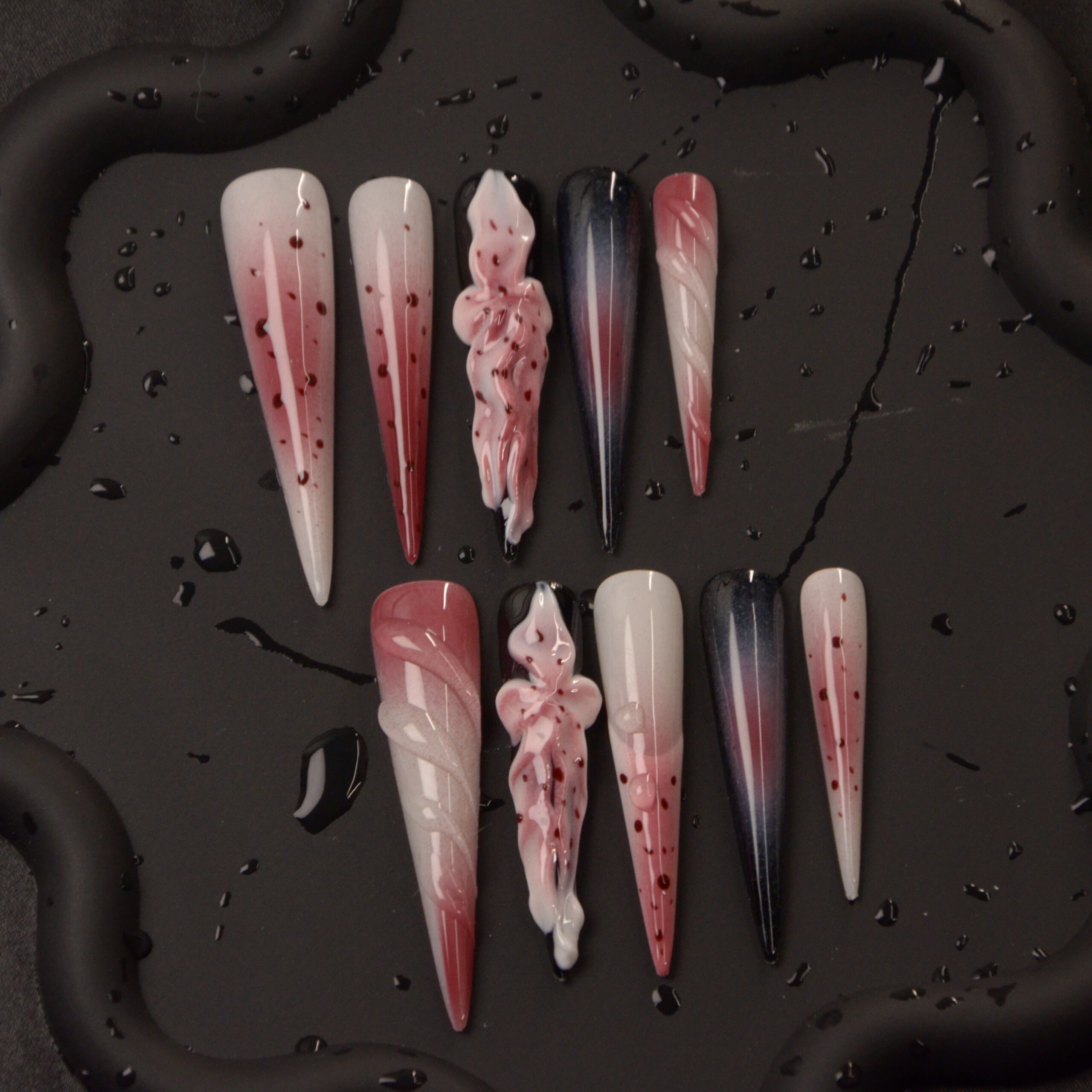 Wholesale Custom Press on Nails Long Stiletto Handmade Nail - Image 4