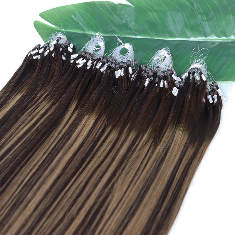 Wholesale High Quality 100% Virgin Human Hair Micro Ring Extensions Straight - Image 4